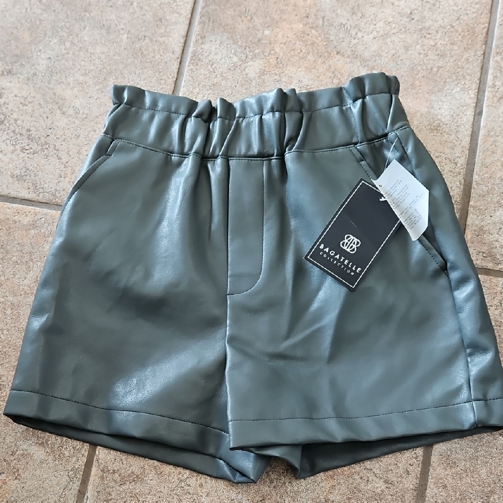 Bagatelle Collection Leather Shorts Size XS NWT